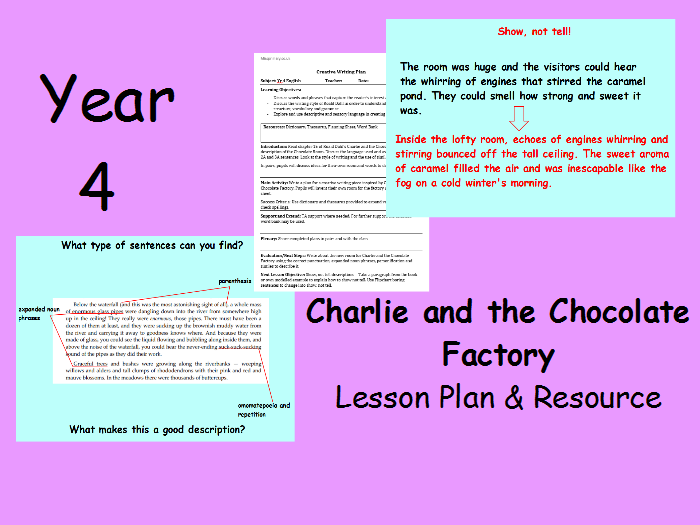 Year 4 Charlie and the Chocolate Factory Lesson