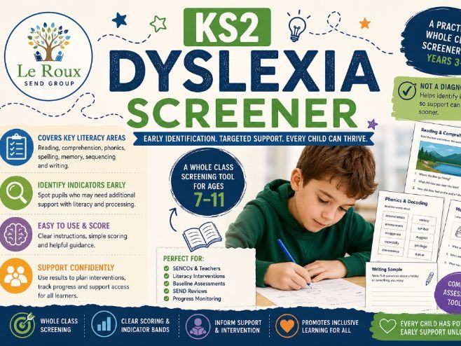 KS2 Dyslexia Screener | SEND Assessment Toolkit