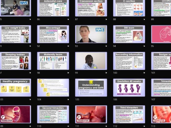 AAQ OCR Cambridge Health & Social Care F096 Topic area 2 Pregnancy