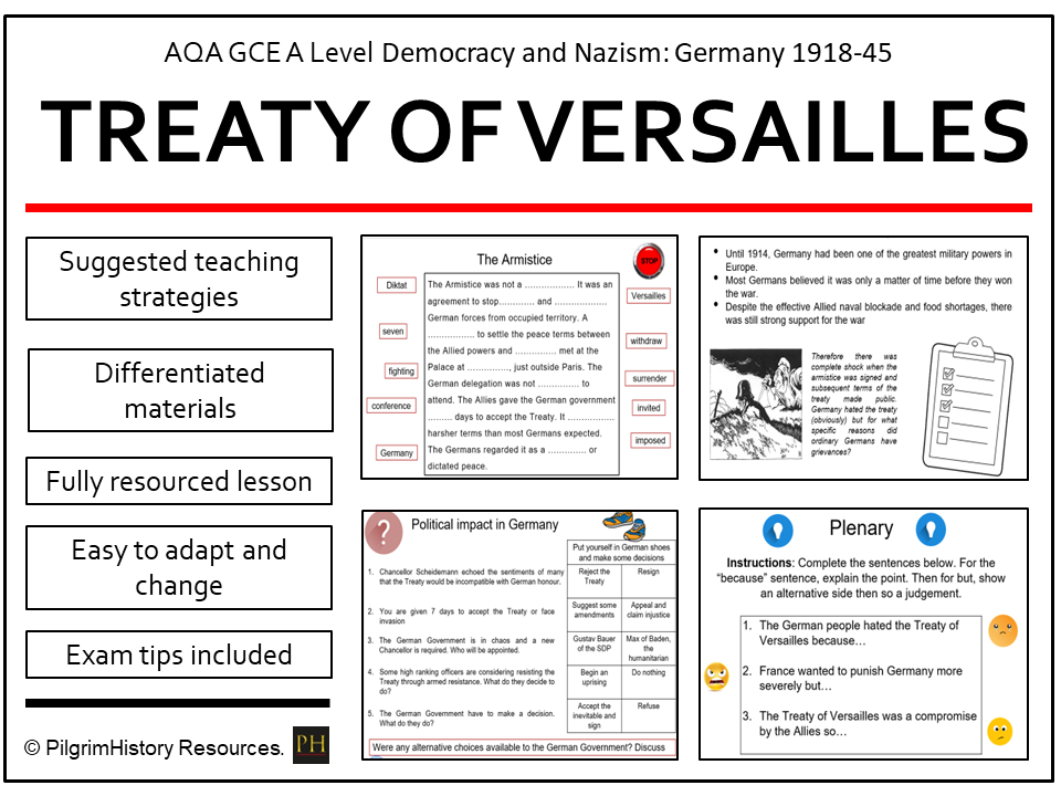 Treaty of Versailles – Peace or Punishment? | AQA A Level History