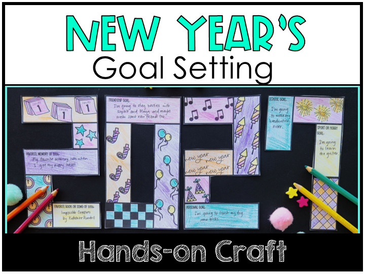 2027 Goal Setting Craft New Year Resolutions Activity KS2