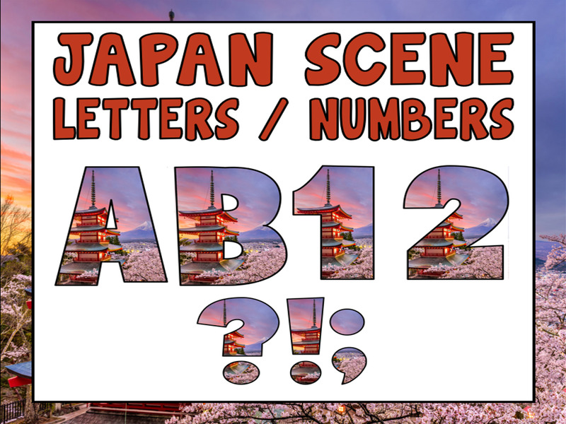JAPAN SCENE FIJI LETTERING - LETTERS AND NUMBERS