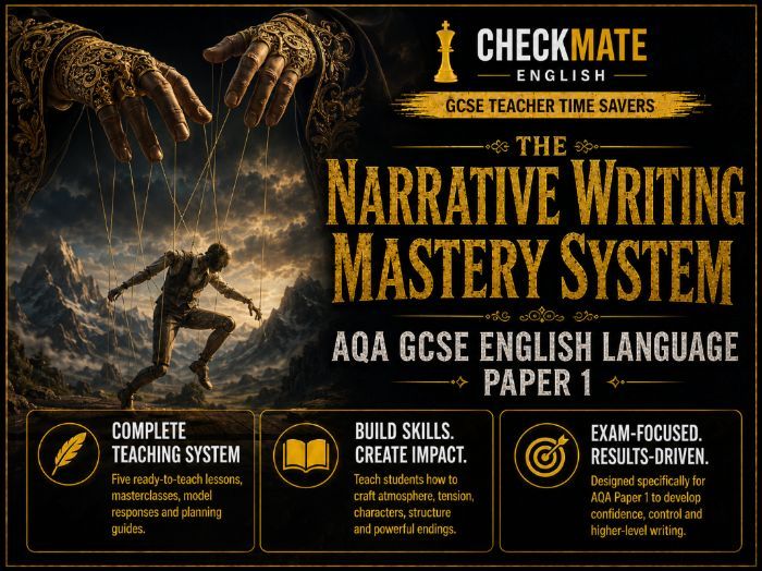 The Narrative Writing Mastery System AQA GCSE English Language Paper 1 Atmosphere, Tension, Structur