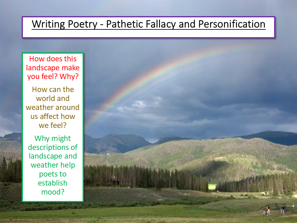 Poetry Writing Pathetic Fallacy