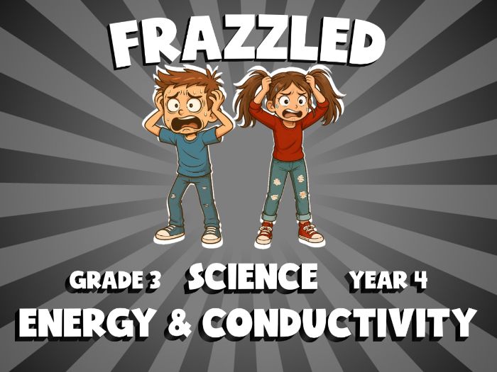 Energy & Conductivity FRAZZLED Science Game | No-Prep Year 4 Review Activity