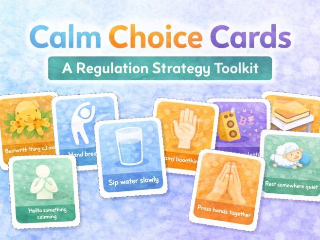 Calm Choice Cards KS1 & KS2 | Emotional Regulation & Behaviour Support