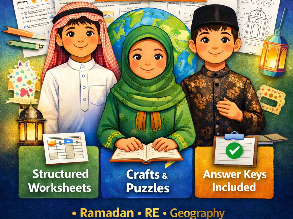 Ramadan KS2 Bundle – Worksheets, Crafts & Activities | RE & Geography