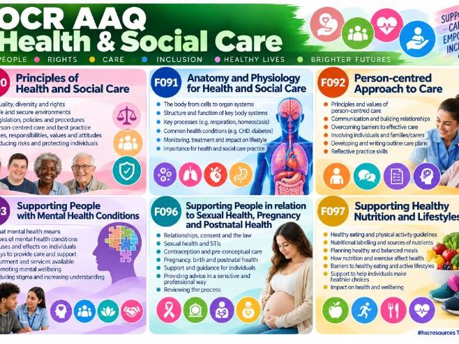 AAQ OCR Cambridge Health & Social Care introduction Ppt and activities