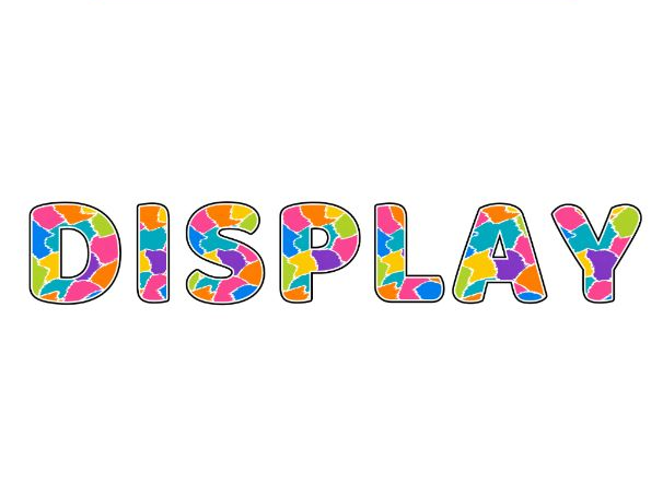 Painted Patchwork Display Lettering Pack - Uppercase A-Z