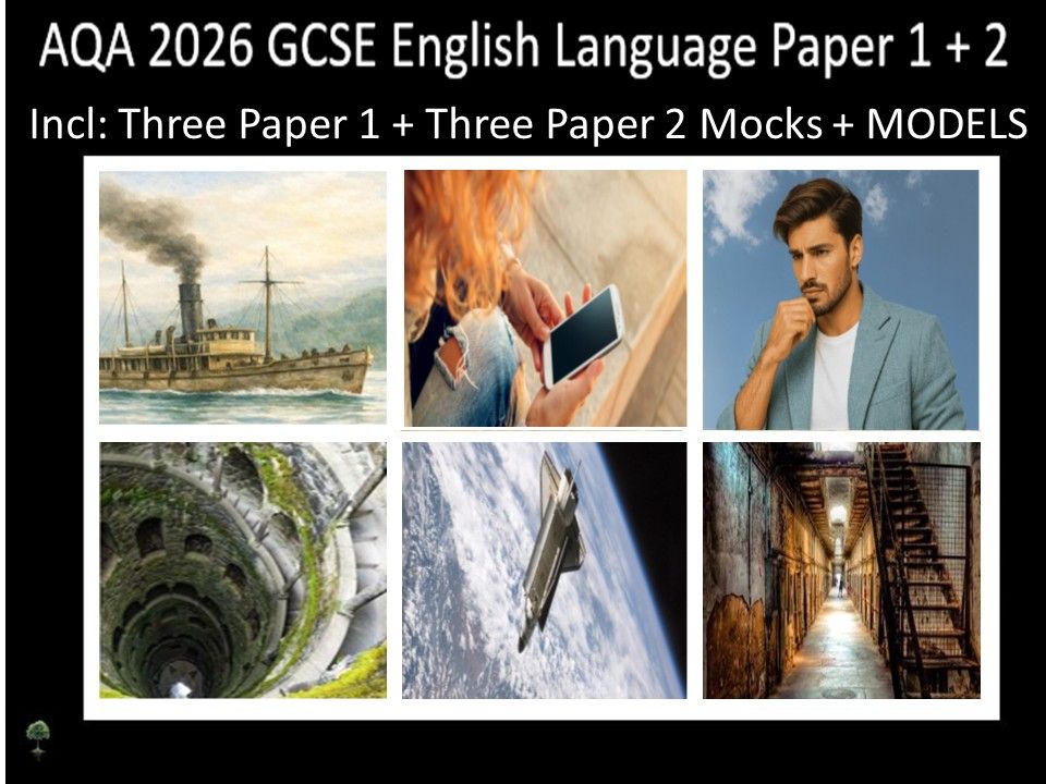 Six AQA 2026 GCSE English Language Paper 1 & 2 Mocks | Models