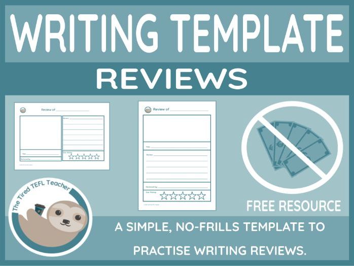 ESL Review Writing Template