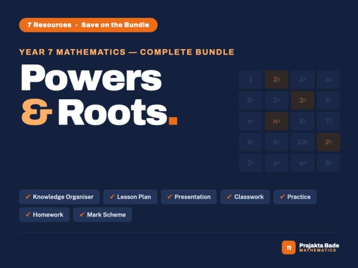 Year 7 Maths | Powers & Roots | All in one
