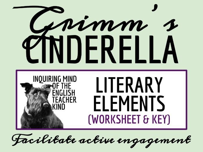 "Cinderella" Literary Craft Analysis Worksheet (Grimm's Fairy Tale | Short Story)