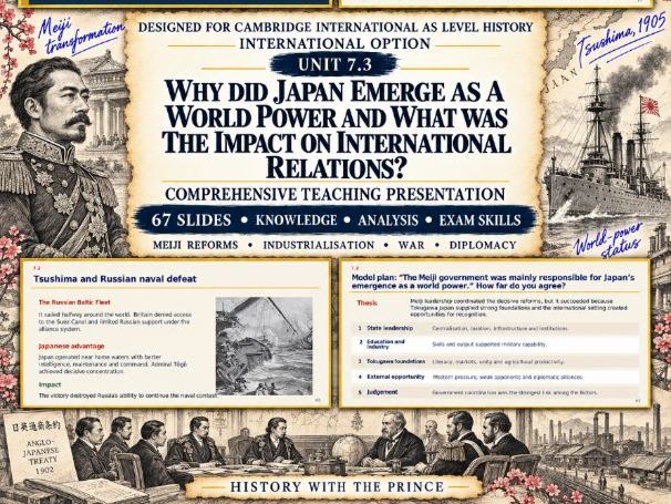 Why Did Japan Emerge as a World Power and What Was the Impact on International Relations?