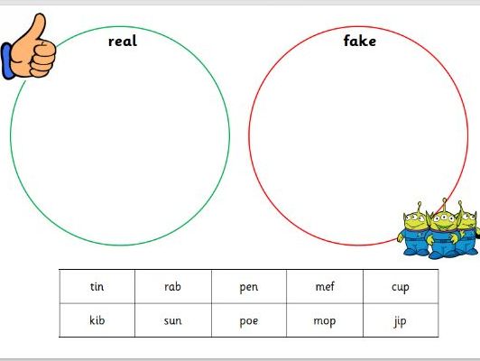 Real or fake cut and stick