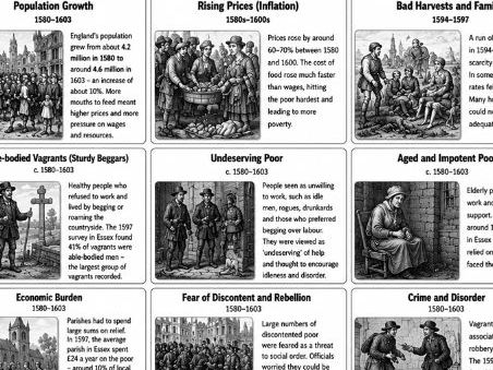History: Elizabethan Poverty Card Sort Activity