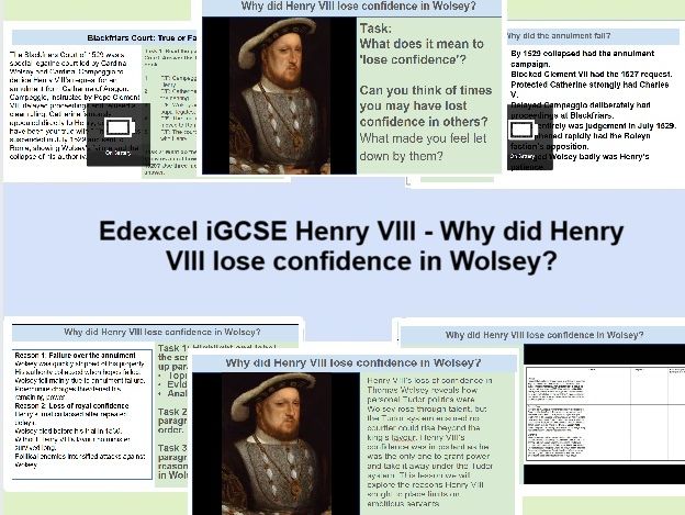 Edexcel iGCSE Henry VIII - Wolsey's Fall From Power I