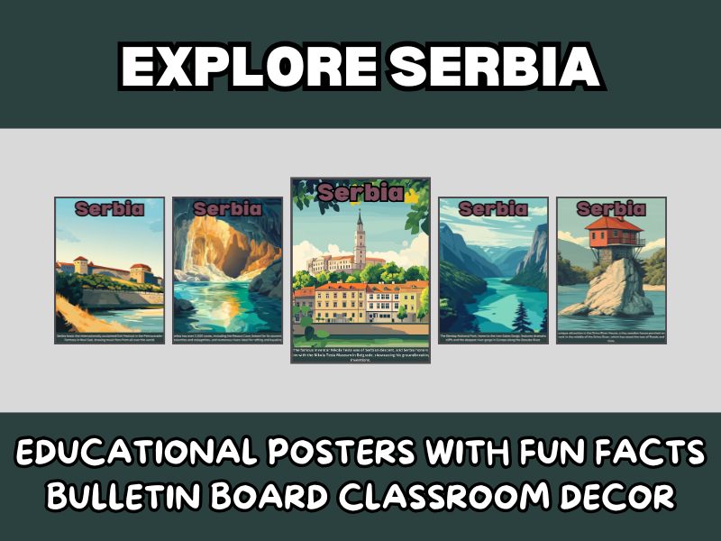 Explore Serbia Europe – Educational Posters with Fun Facts | Bulletin ...