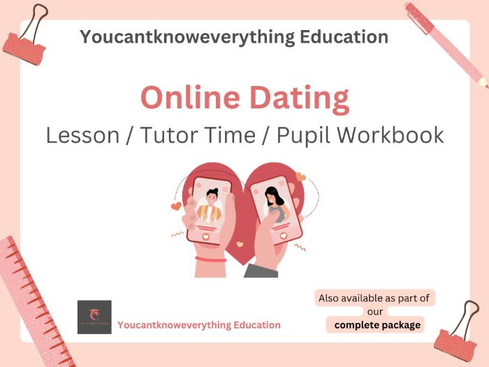 Online Dating Pupil Workbook PSHE