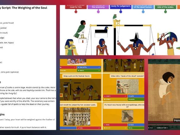 KS2 Ancient Egypt - The Weighing of the Soul Ceremony