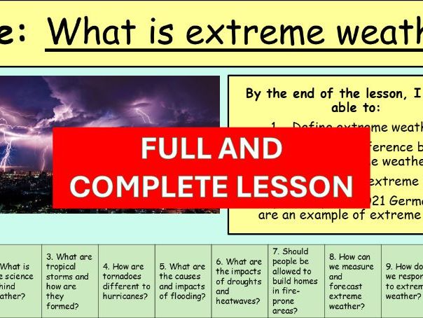 How are tornadoes different to hurricanes? (Lesson 4)