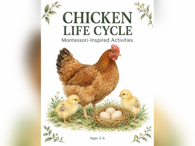 Chicken Life Cycle - Montessori Activities