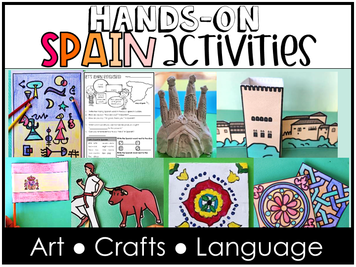 Hands-on Spain Crafts Spanish Art Language Activities Hispanic Heritage Projects