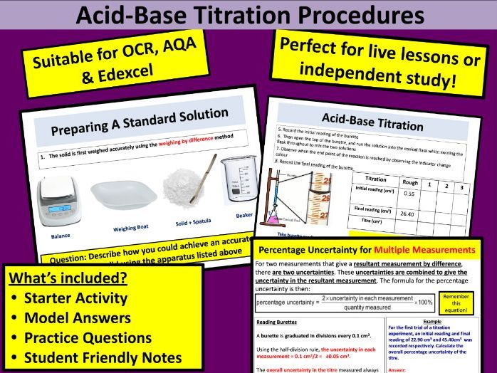 Acid-Base Titration Procedures