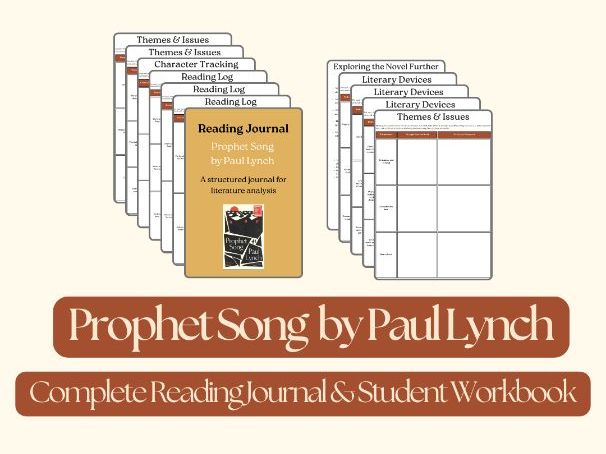 Prophet Song by Paul Lynch – Complete Reading Journal & Student Workbook
