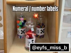Creative Area Numeral/ dot labels
