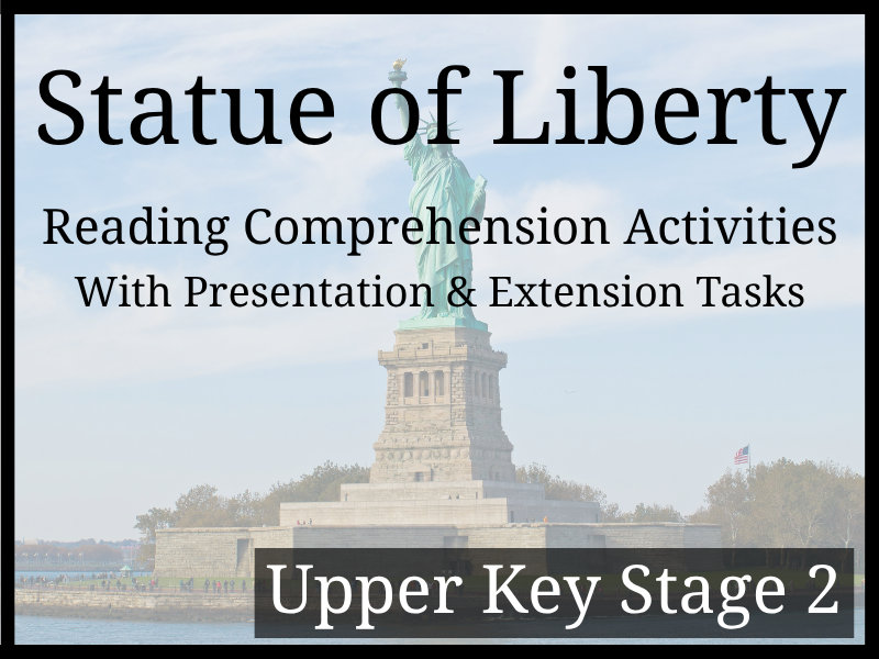 Statue of Liberty Reading Comprehension Activities | Year 5 & Year 6 | UKS2