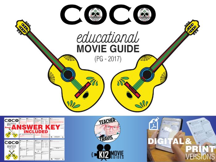 Coco Movie Guide (PG 2017) by travis82 Teaching Resources Tes