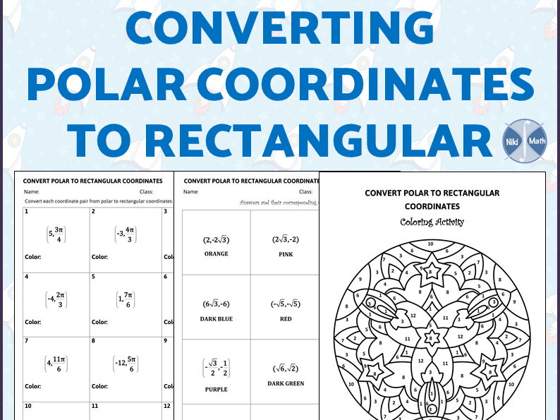 Convert Polar Coordinates to Rectangular - Color by Code