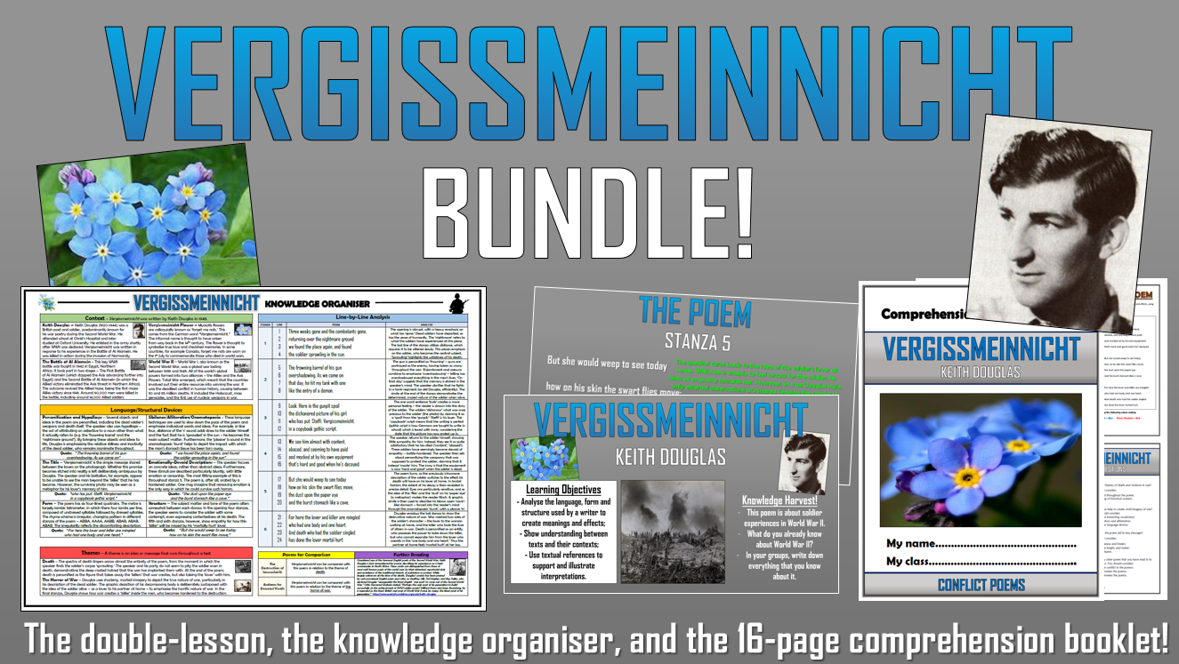 Vergissmeinnicht - Keith Douglas - Bundle!
