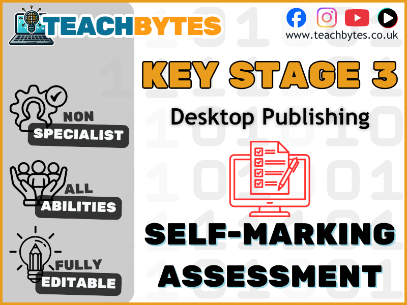 KS3 Desktop Publishing: Self-Marking Assessment