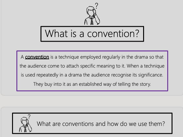 Conventions of Theatre