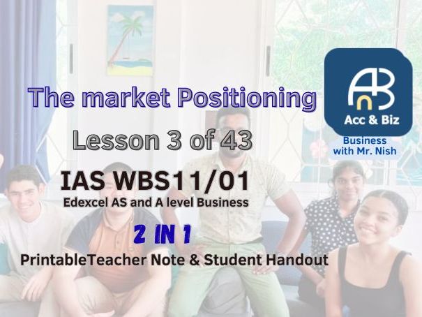 Edexcel A Level Business:Market PositioningL3