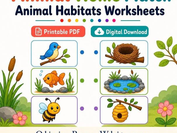 Animal Home Match