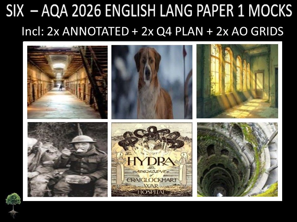 SIX - AQA PAPER 1 | 2026 FULL MOCKS | ANNOTATED | Q4 PLAN | AO GRIDS