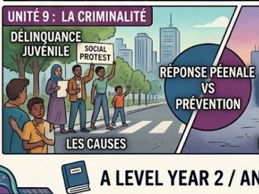 LA CRIMINALITÉ A-Level French FULL TOPIC  with answers