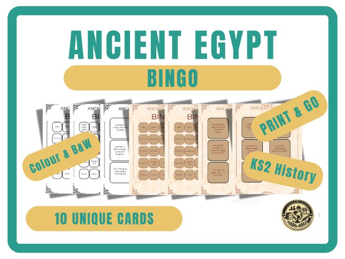 Ancient Egypt Bingo Game | KS2 History Revision Activity