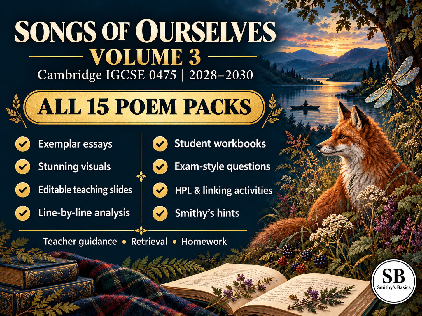 Songs of Ourselves Volume 3: All 15 Poems - Teaching and Learning Packs | Cambridge IGCSE 0475 | 2028–2030