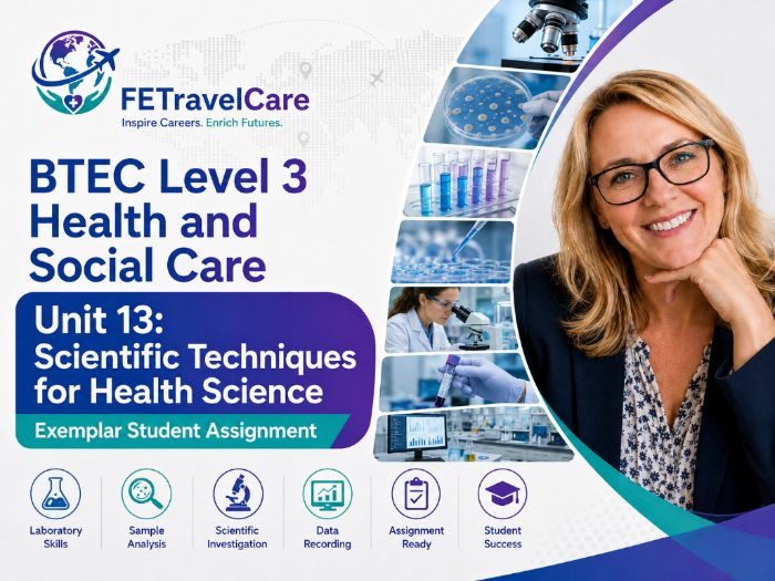 BTEC Level 3 Health and Social Care Unit 13 | Exemplar Student Assignment