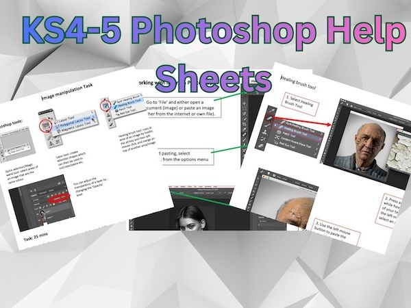 KS4-5 Photoshop Help Sheets