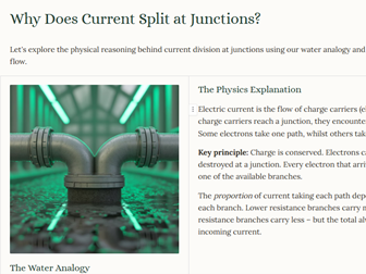iGCSE Science - 4.3.2 Series and Parallel Circuits SUPPLEMENT