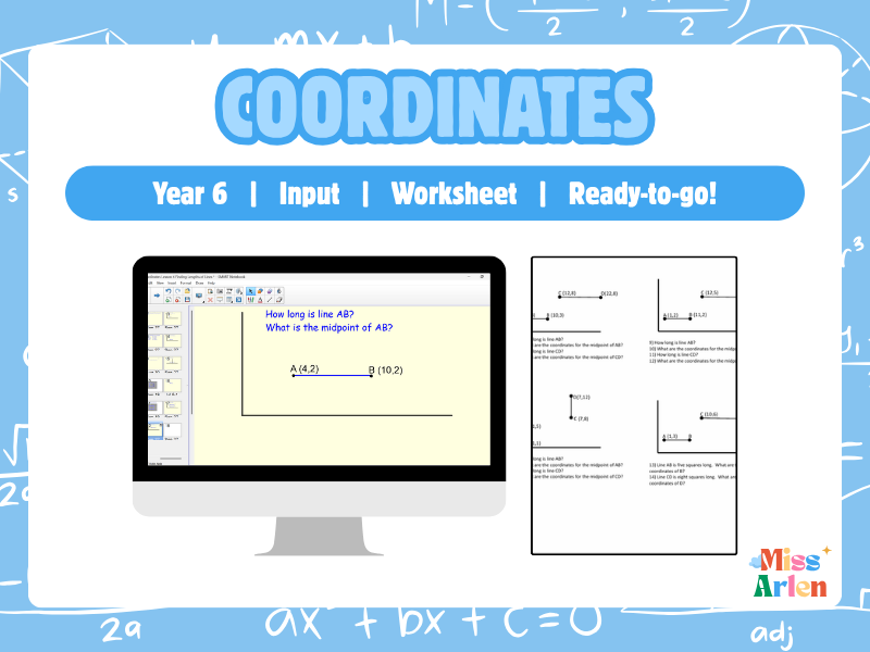 Year 6 Coordinates Midpoints Lesson