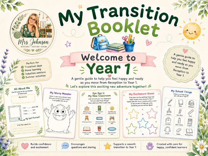 Reception to Year 1 Transition Booklet