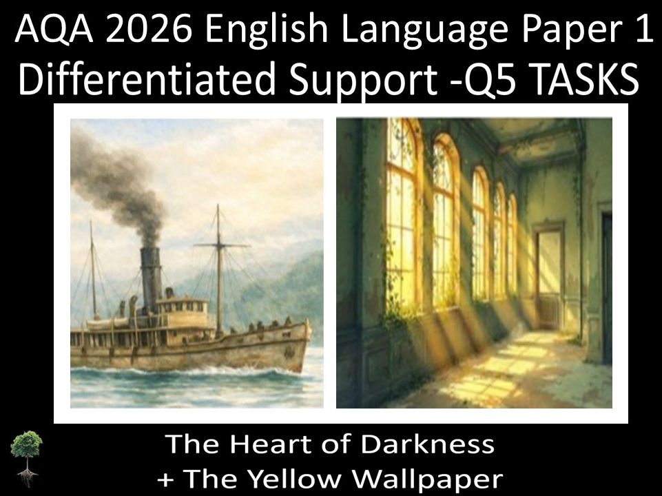 Two AQA 2026 GCSE English Language Paper 1 Mock | Q5 Tasks