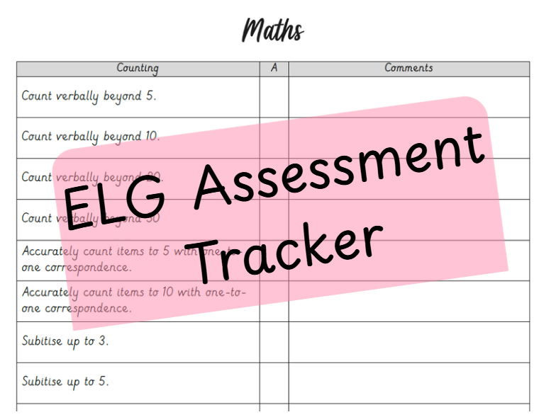 ELG Next Step Trackers for Maths, Writing and Reading