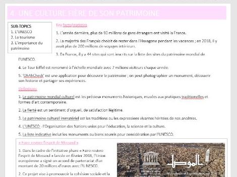 AS FRENCH TOPICS AQA